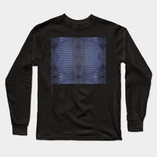 Cobalt Alligator Skin Long Sleeve T-Shirt